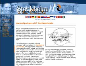 Visit the Stockholm  la carte website starting with the localized English version