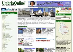 Visit the Umbriaonline website starting from the Italian language version