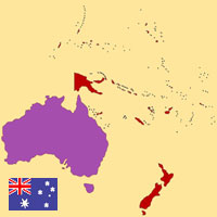 Globalization guide - Map for localization of the country - Australia