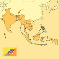 Globalization guide - Map for localization of the country - Bhutan