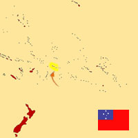 Globalization guide - Map for localization of the country - Western Samoa