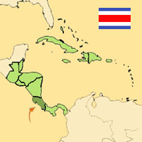 Globalization guide - Map for localization of the country - Costa Rica