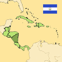 Globalization guide - Map for localization of the country - Nicaragua